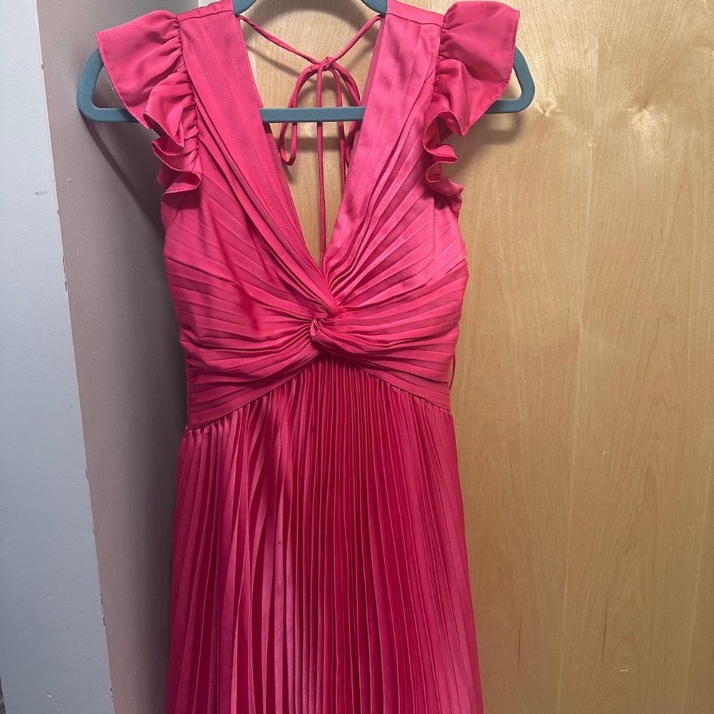 Elegant Pink Pleated Dress Nordstrom